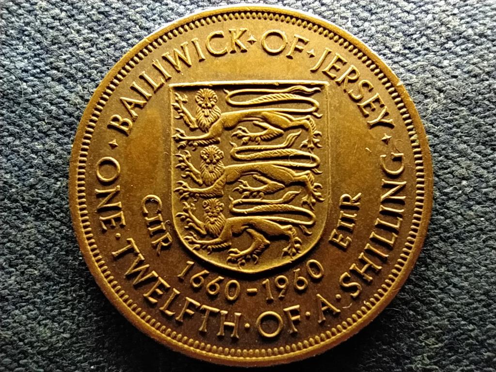 Jersey II. Erzs&eacute;bet 1/12 shilling