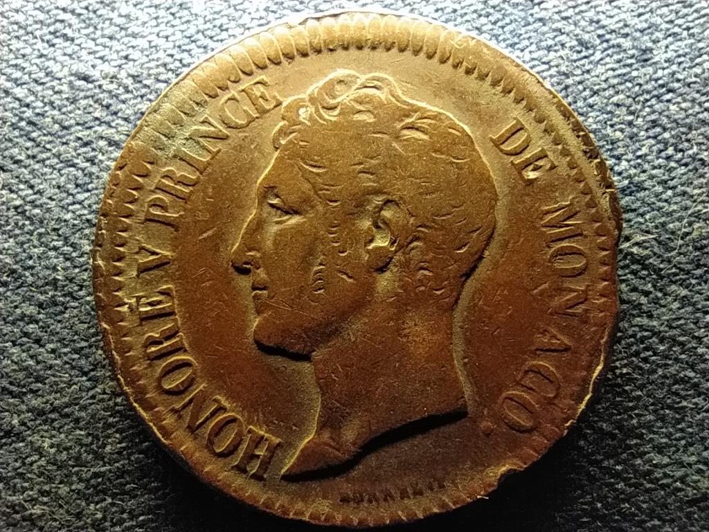 Monaco V. Honor&eacute; (1819-1841) 1 decime