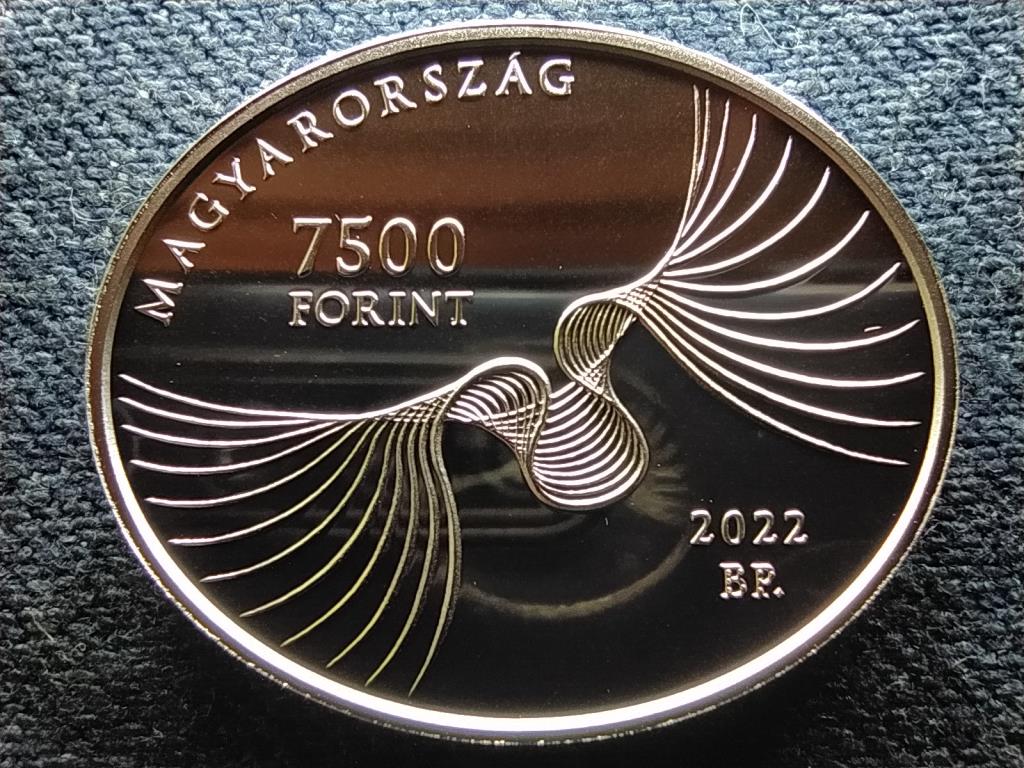 Kert&eacute;sz Imre (1929 &ndash;2016) .925 ez&uuml;st 7500 Forint