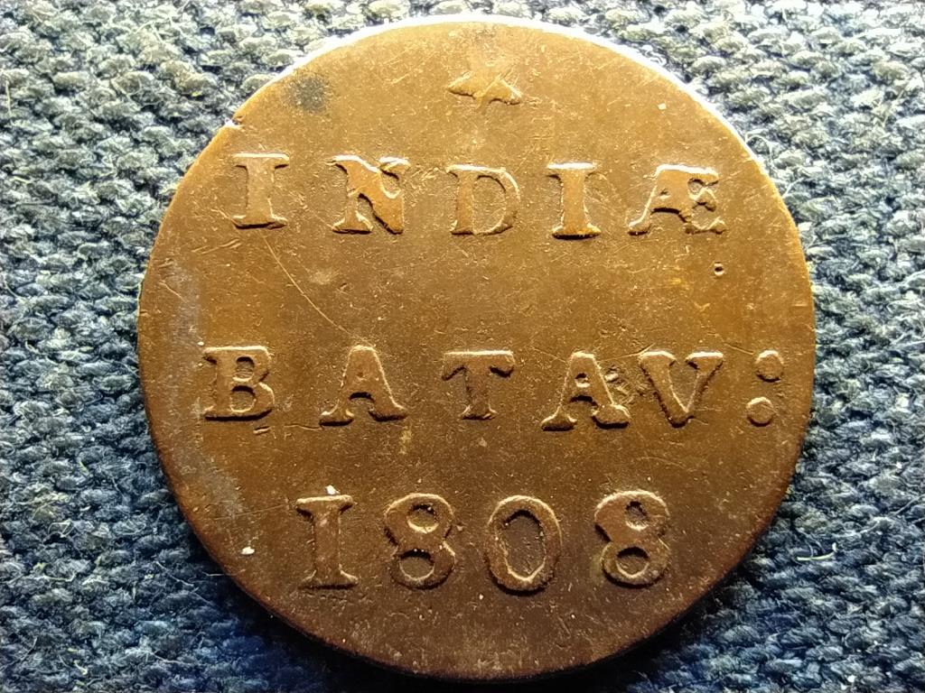 Holland Kelet India Bonaparte Nap&oacute;leon (1806-1810) 1/2 duit