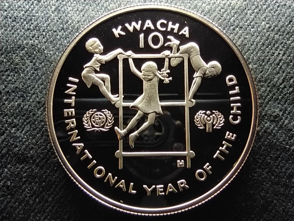 Zambia Gyermekek Nemzetk&ouml;zi &Eacute;ve .925 ez&uuml;st 10 Kwacha