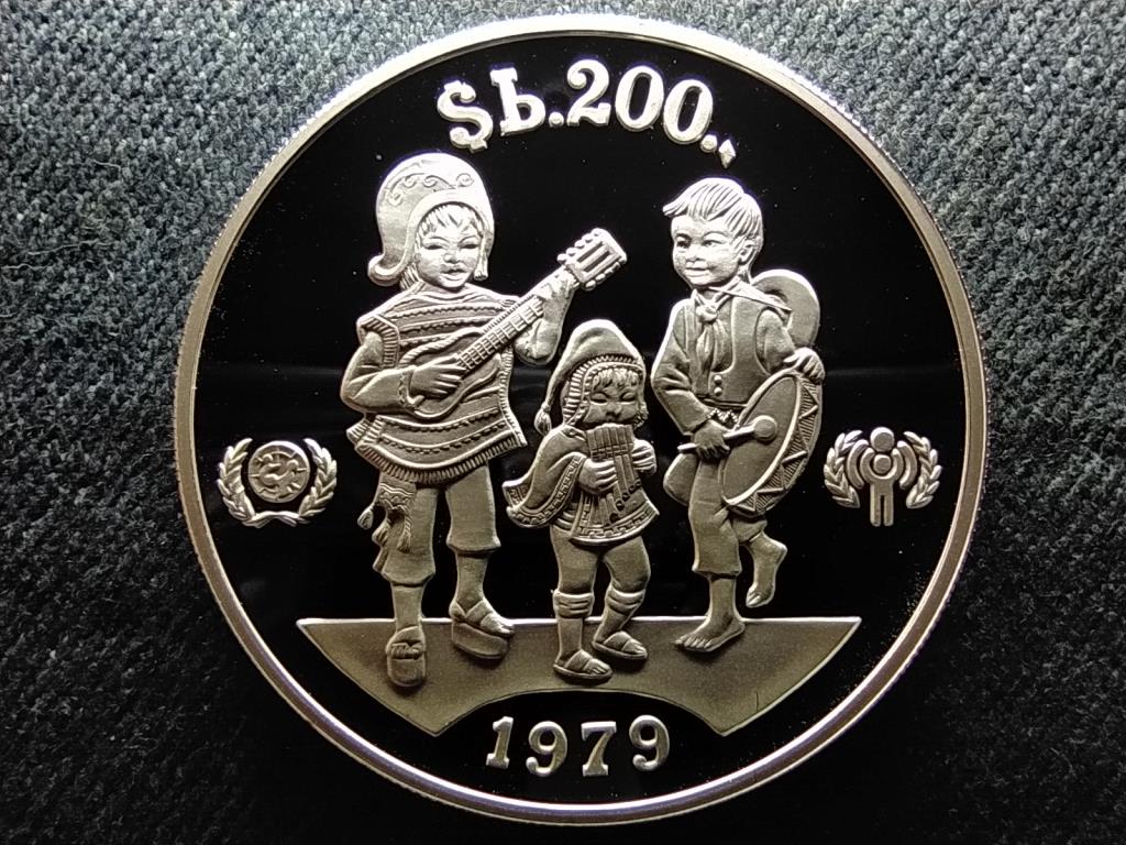 Bol&iacute;via Gyermekek Nemzetk&ouml;zi &Eacute;ve .925 ez&uuml;st 200 Pez&oacute;