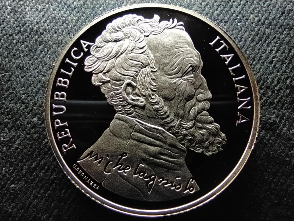 Olaszorsz&aacute;g Michelangelo Buonarroti .925 ez&uuml;st 10 Euro