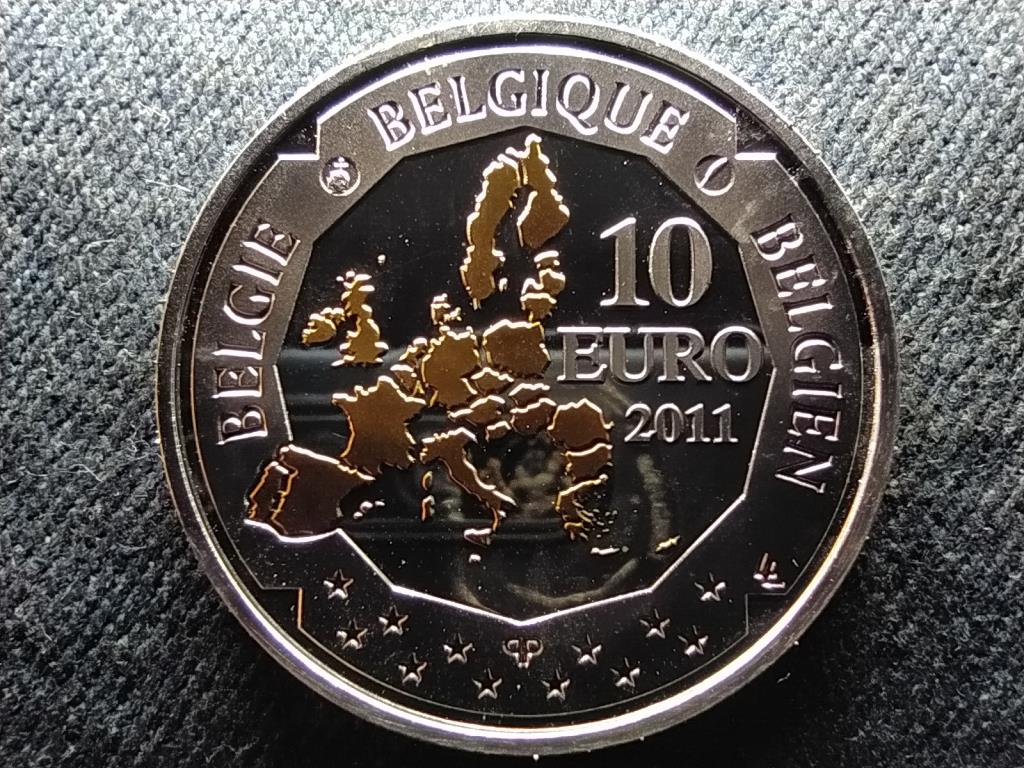 Belgium Belga m&eacute;lytengeri kutat&aacute;s .925 ez&uuml;st 10 Euro