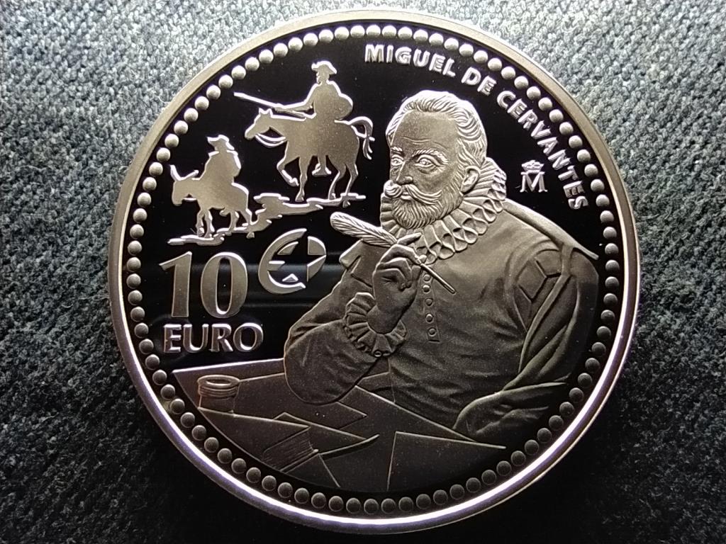 Spanyolorsz&aacute;g Miguel de Cervantes .925 ez&uuml;st 10 Euro