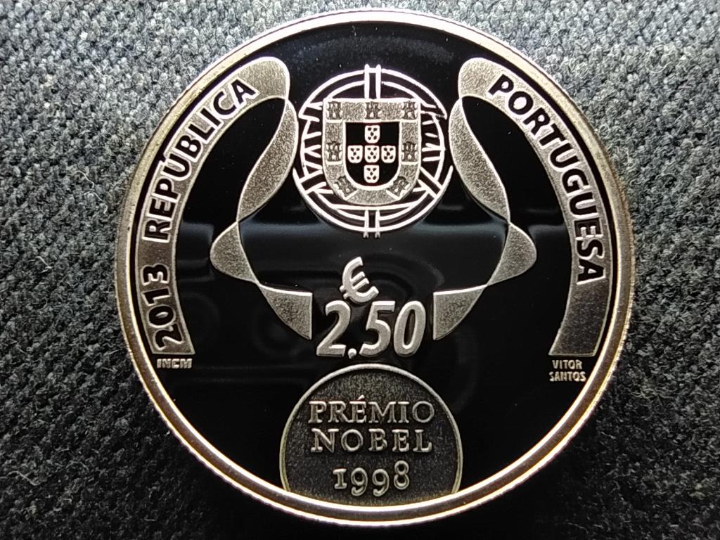 Portug&aacute;lia Jos&eacute; Saramago .925 ez&uuml;st 2 1/2 Euro