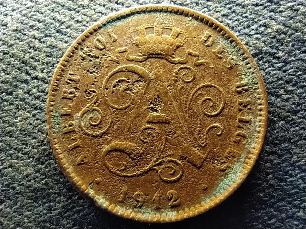Belgium I. Albert (1909-1934) 2 centime (francia sz&ouml;veg)