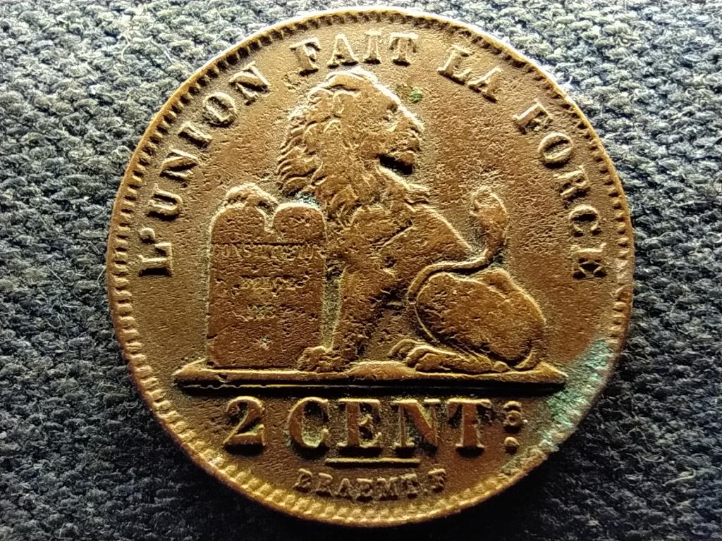 Belgium I. Albert (1909-1934) 2 centime (francia sz&ouml;veg)