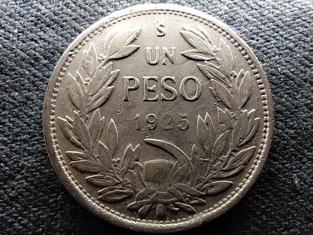 Chile K&ouml;zt&aacute;rsas&aacute;g (1818-) .500 ez&uuml;st 1 peso