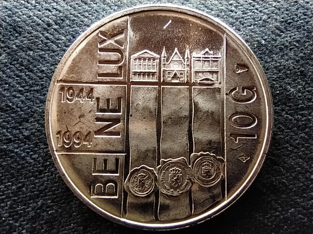 Hollandia BE-NE-LUX Szerződ&eacute;s .720 ez&uuml;st 10 Gulden
