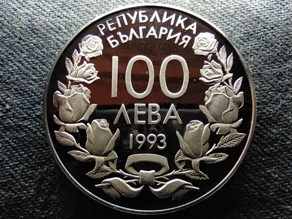 Bulg&aacute;ria XVII. T&eacute;li Olimpiai J&aacute;t&eacute;kok Bob .925 ez&uuml;st 100 Leva