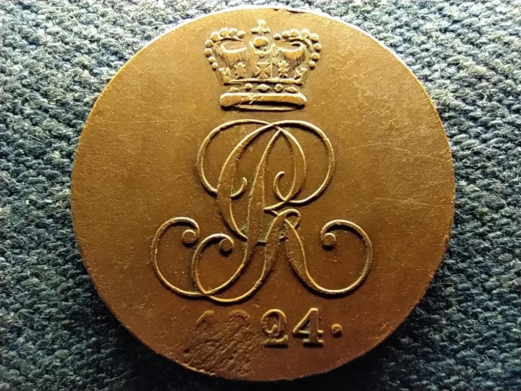 N&eacute;met &Aacute;llamok Hannoveri Kir&aacute;lys&aacute;g IV. Gy&ouml;rgy (1820-1830) 2 pfennig