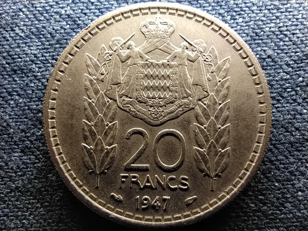 Monaco II. Lajos (1922-1949) 20 frank