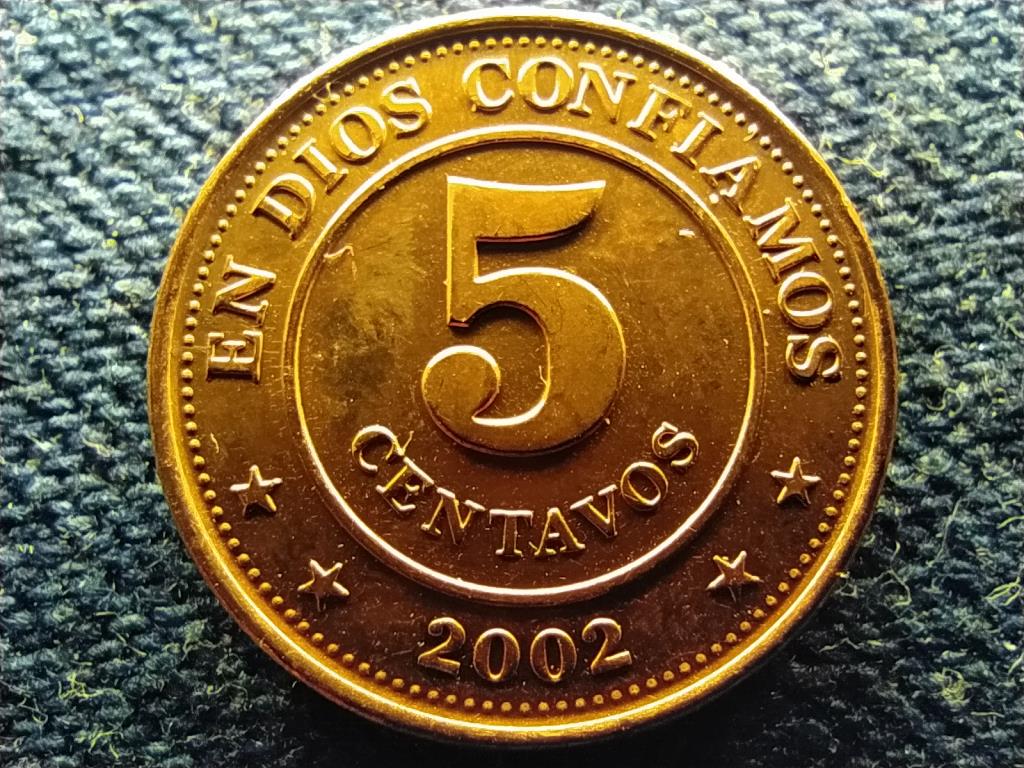 Nicaragua K&ouml;zt&aacute;rsas&aacute;g (1821- ) 5 centavo