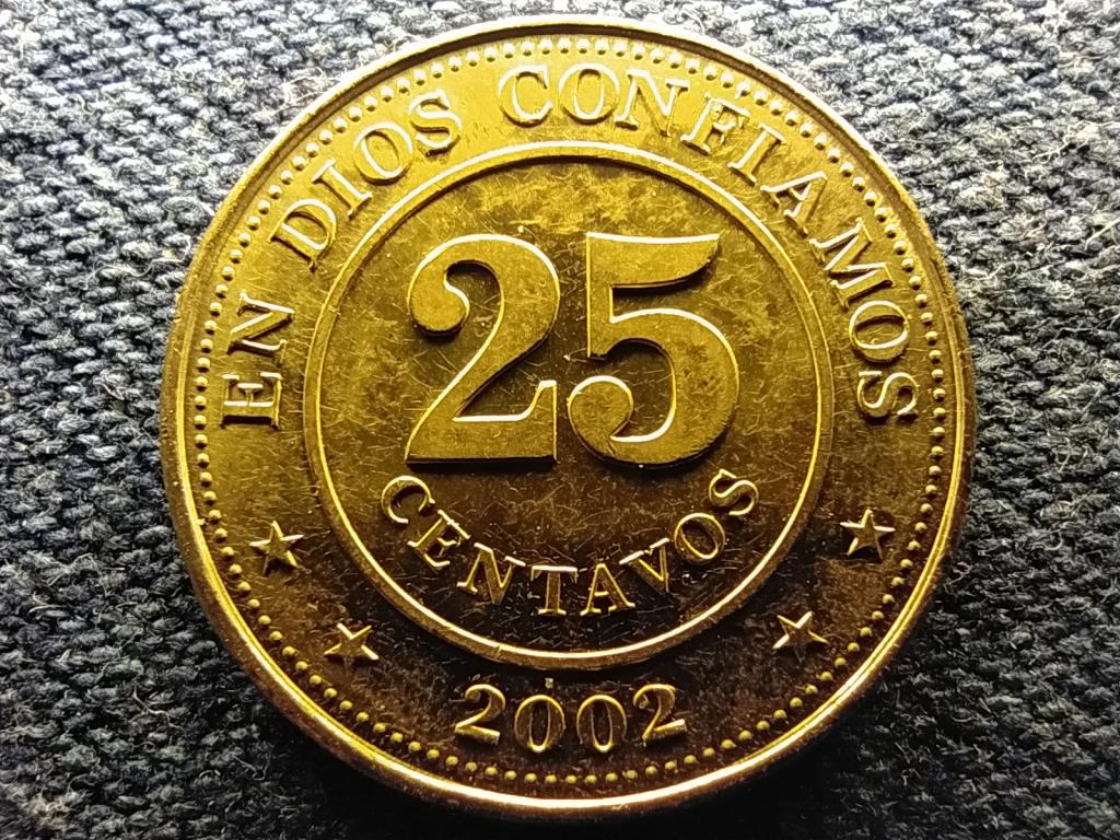 Nicaragua K&ouml;zt&aacute;rsas&aacute;g (1821- ) 25 centavo
