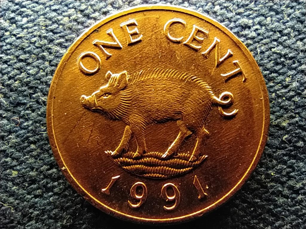 Bermuda II. Erzs&eacute;bet (1952-1961) 1 Cent