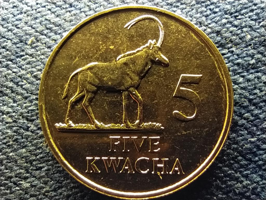 Zambia K&ouml;zt&aacute;rsas&aacute;g (1964- ) 5 Kwacha