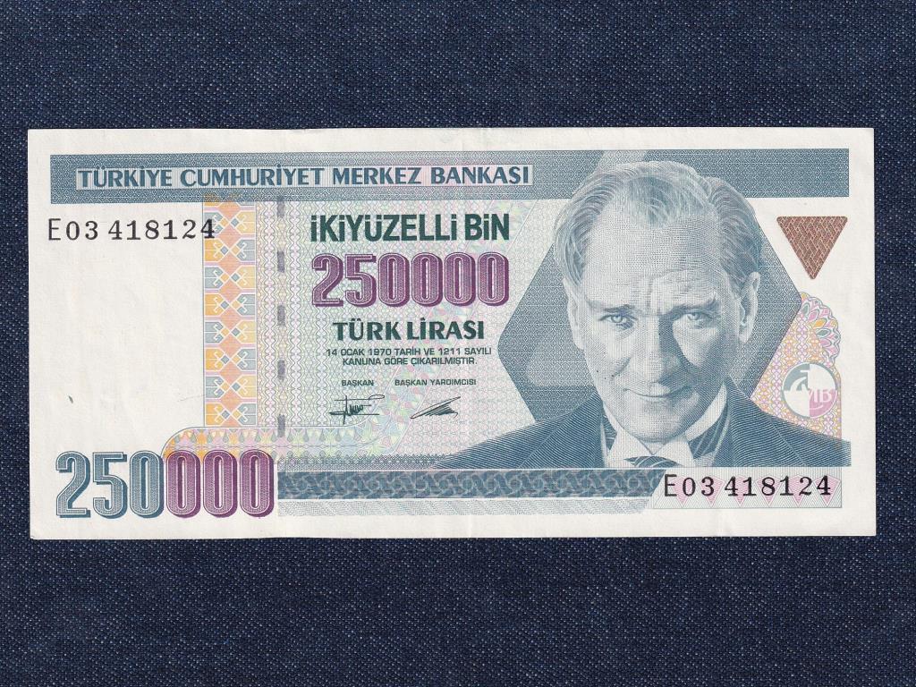 T&ouml;r&ouml;korsz&aacute;g 250000 L&iacute;ra bankjegy