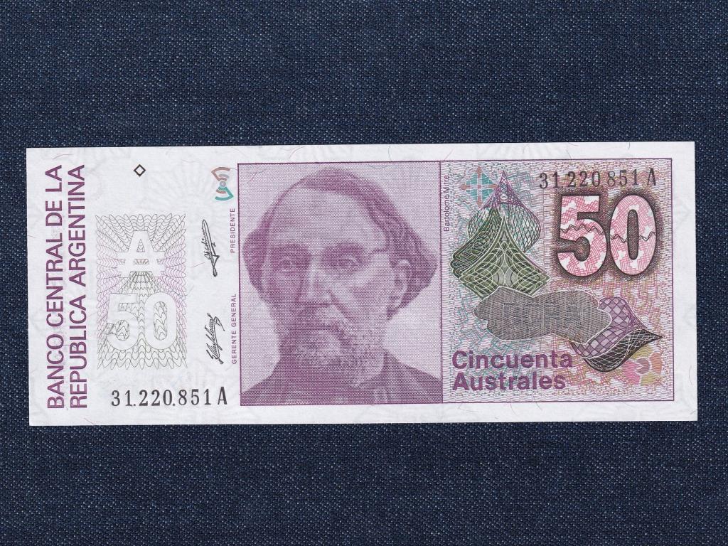 Argent&iacute;na Sz&ouml;vets&eacute;gi tartom&aacute;ny (1861-0) 50 Austral bankjegy