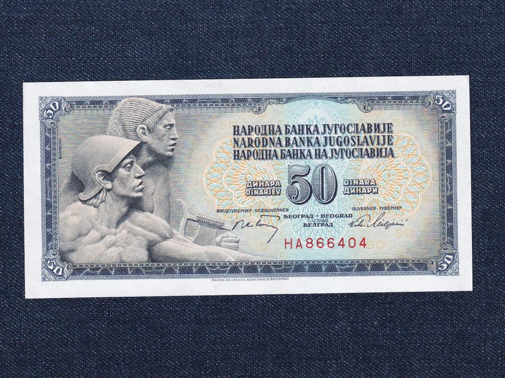 Jugoszl&aacute;via 50 din&aacute;r bankjegy