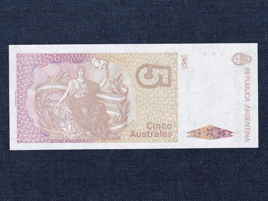 Argent&iacute;na Sz&ouml;vets&eacute;gi tartom&aacute;ny (1861-0) 5 Austral bankjegy