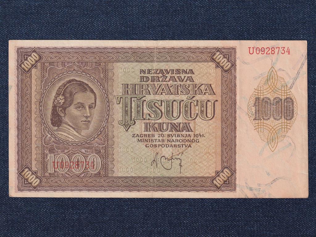 Horv&aacute;torsz&aacute;g 1000 kuna bankjegy