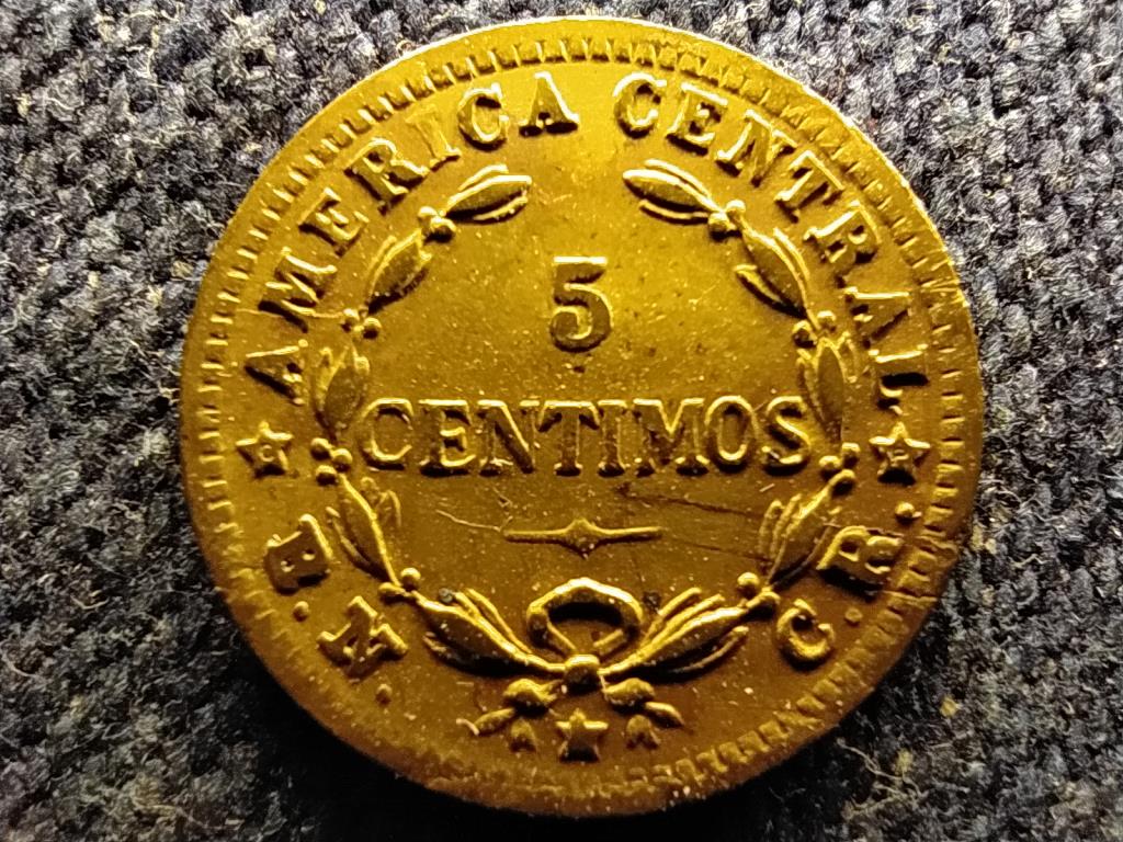 Costa Rica Első Costa Rica-i K&ouml;zt&aacute;rsas&aacute;g (1848-1948) 5 Centimo