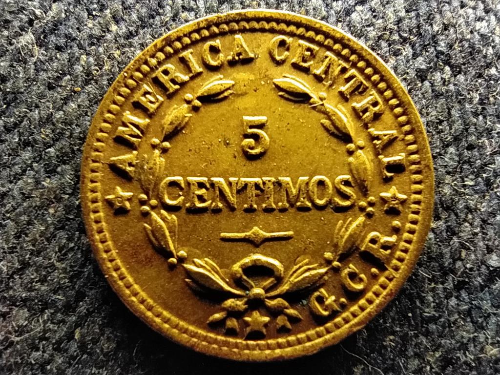 Costa Rica Első Costa Rica-i K&ouml;zt&aacute;rsas&aacute;g (1848-1948) 5 Centimo