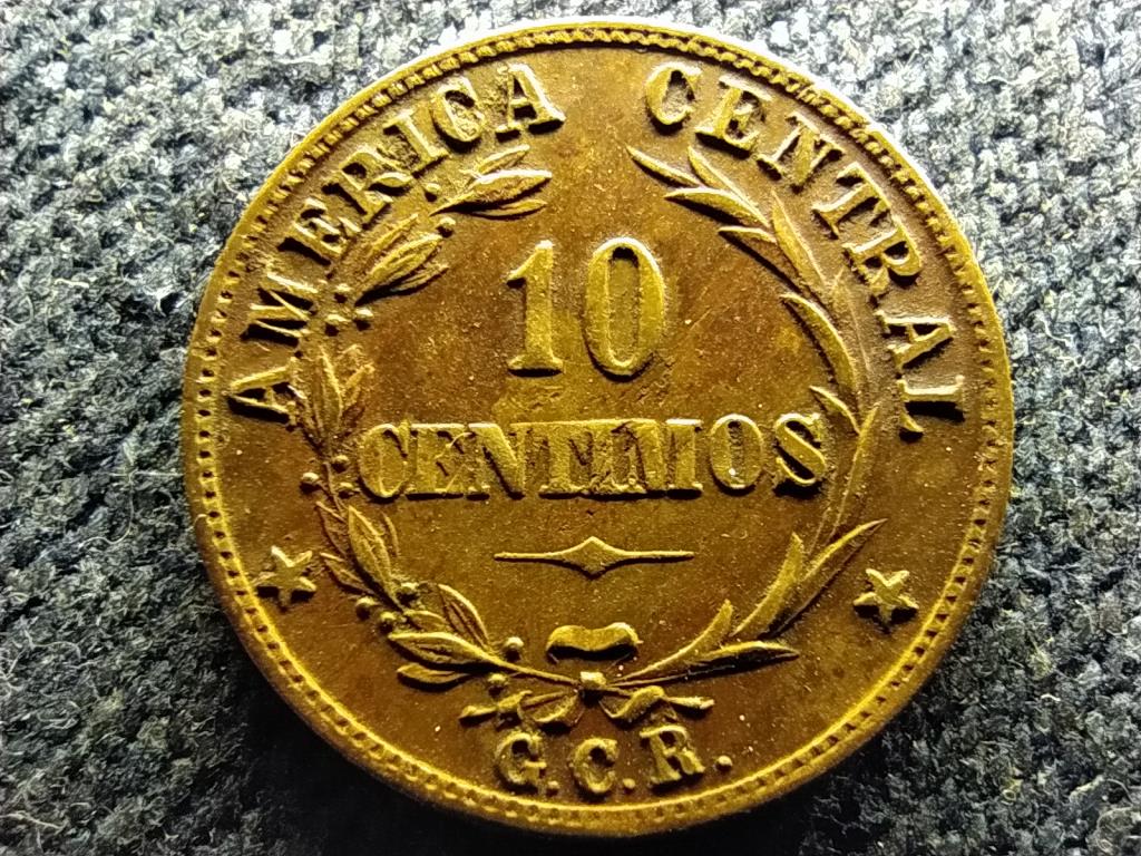 Costa Rica Első Costa Rica-i K&ouml;zt&aacute;rsas&aacute;g (1848-1948) 10 Centimo