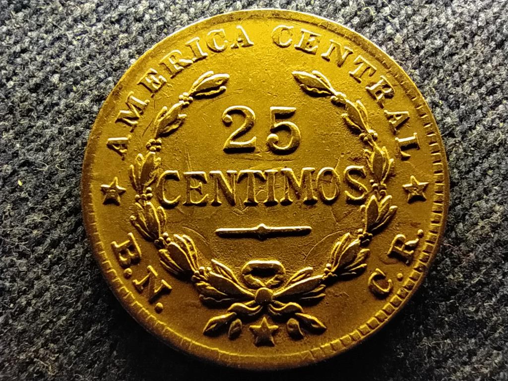 Costa Rica Első Costa Rica-i K&ouml;zt&aacute;rsas&aacute;g (1848-1948) 25 Centimo
