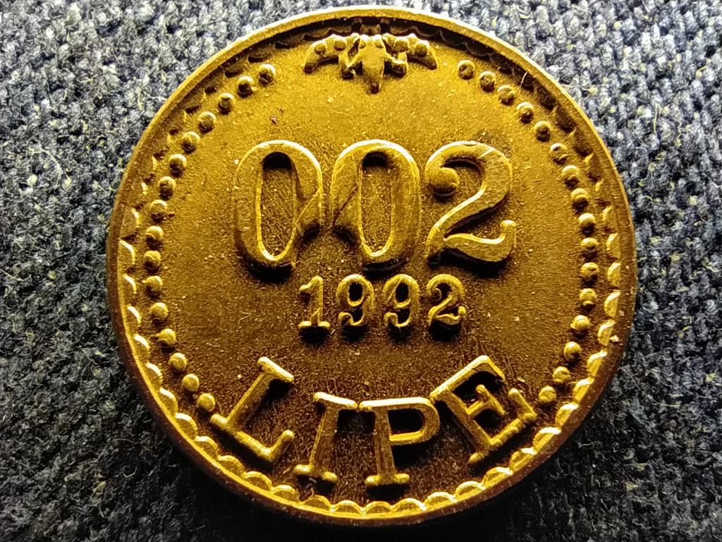 Szlov&eacute;nia 0.02 lipe zseton