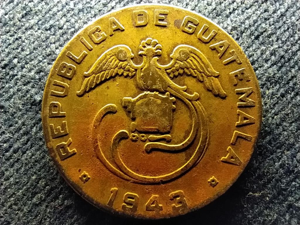 Guatemala K&ouml;zt&aacute;rsas&aacute;g - (1841-0) 2 centavo