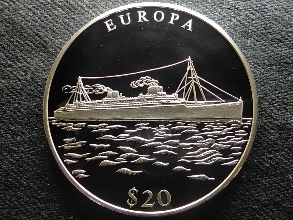 Lib&eacute;ria Eur&oacute;pa .999 ez&uuml;st 20 Doll&aacute;r
