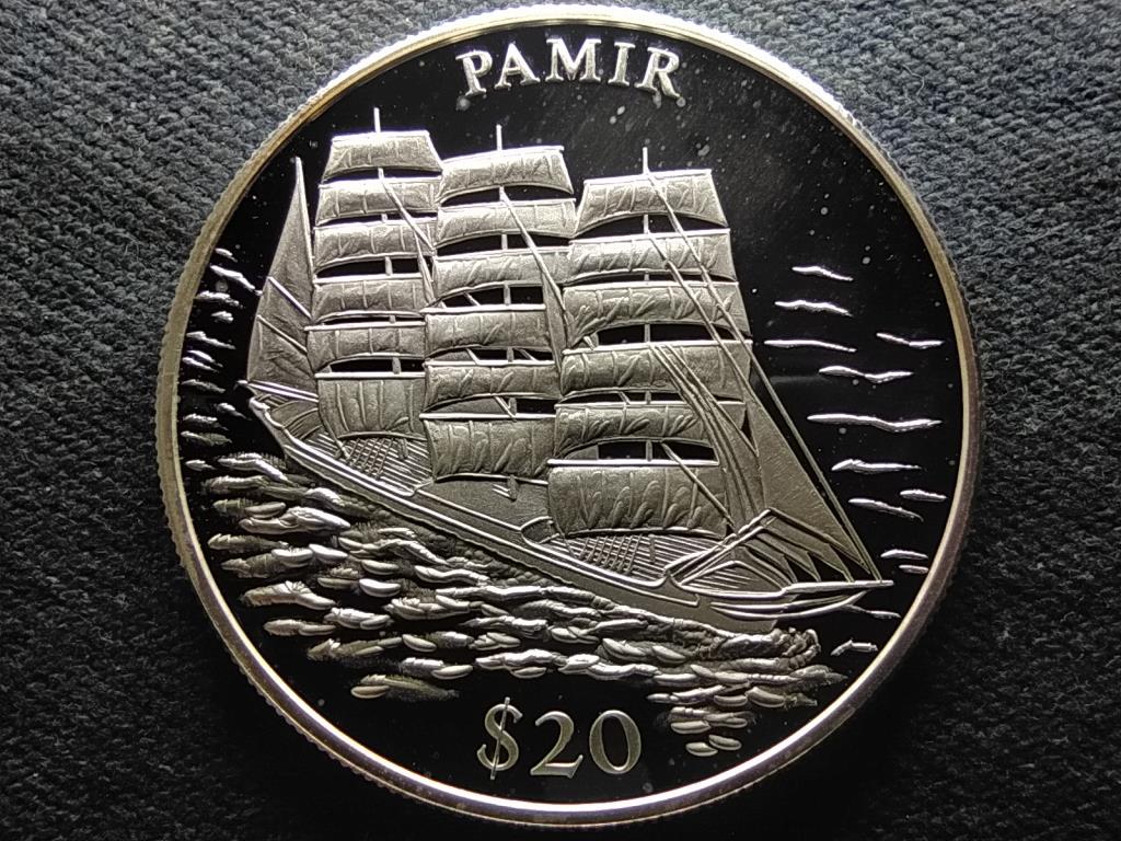 Lib&eacute;ria Pamir .999 ez&uuml;st 20 Doll&aacute;r