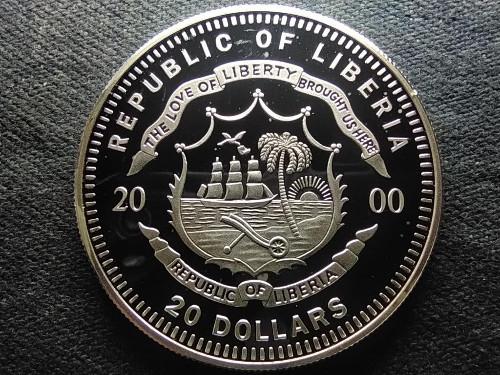 Lib&eacute;ria Pamir .999 ez&uuml;st 20 Doll&aacute;r