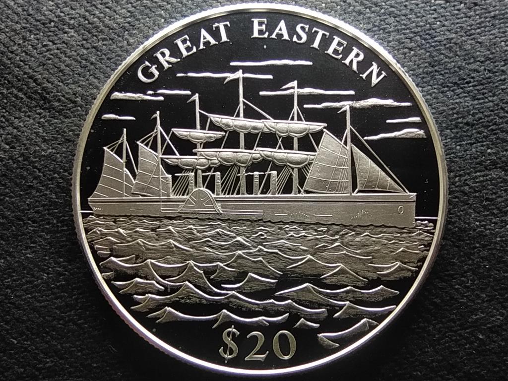 Lib&eacute;ria Great Eastern .999 ez&uuml;st 20 Doll&aacute;r
