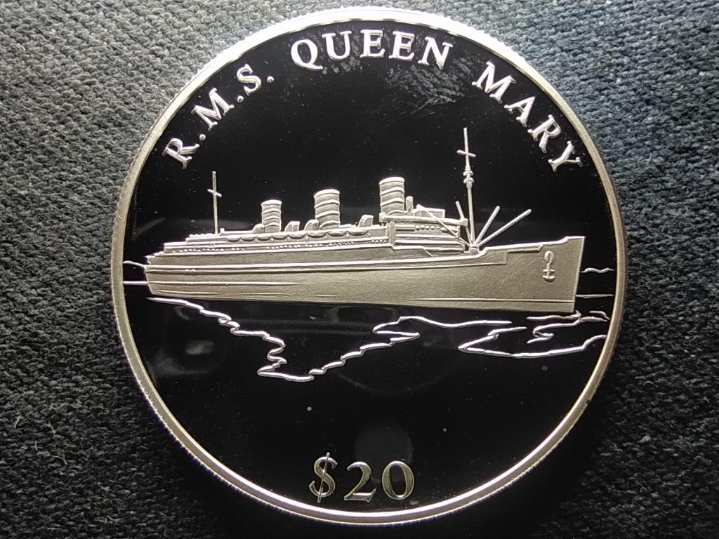 Lib&eacute;ria R.M.S. Queen Mary .999 ez&uuml;st 20 Doll&aacute;r