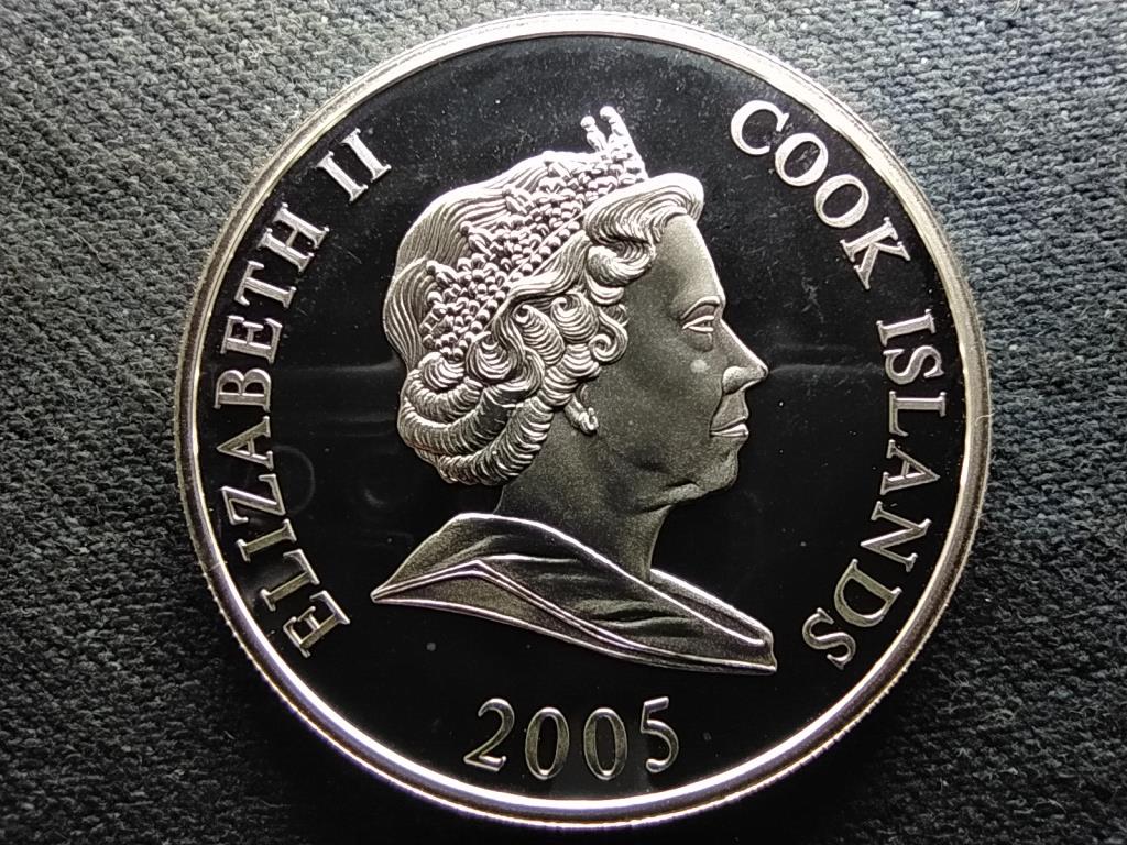 Cook-szigetek Gyorskorcsolya .999 ez&uuml;st 1 Doll&aacute;r