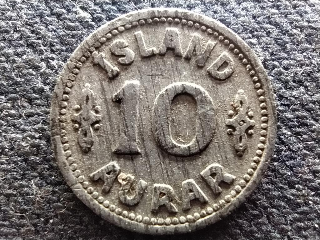 Izland X. Kereszt&eacute;ly (1918-1944) 10 aurar