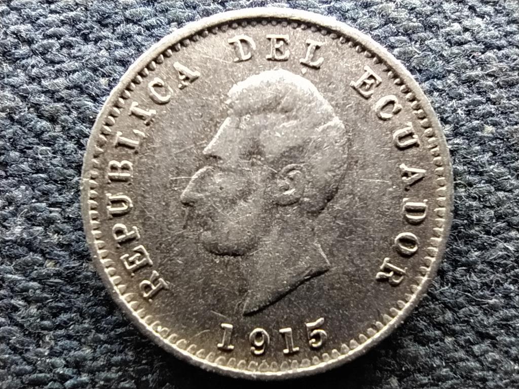 Ecuador K&ouml;zt&aacute;rsas&aacute;g (1830-0) .900 ez&uuml;st 1/2 Decimo