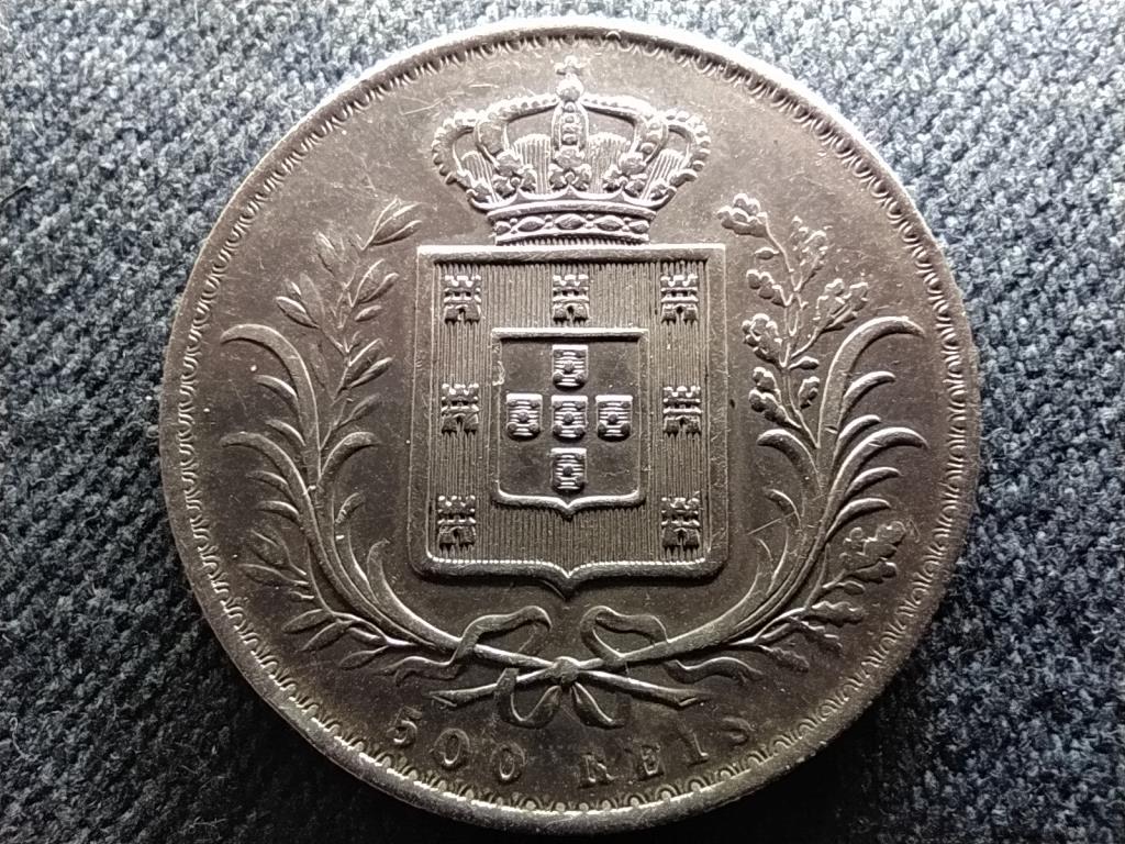 Portug&aacute;lia I. Lajos (1861-1889) .917 ez&uuml;st 500 Reis