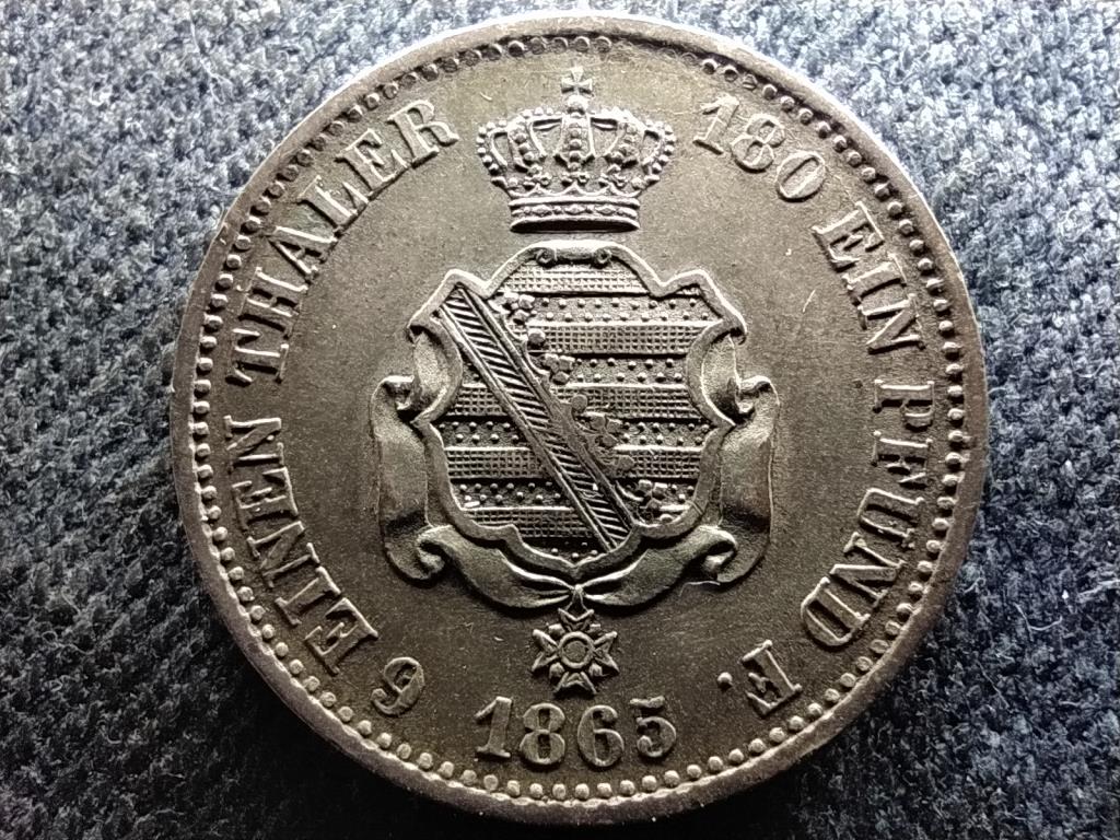 N&eacute;met &Aacute;llamok Sz&aacute;sz Kir&aacute;lys&aacute;g I. J&aacute;nos (1854-1873) .521 ez&uuml;st 1/6 tall&eacute;r