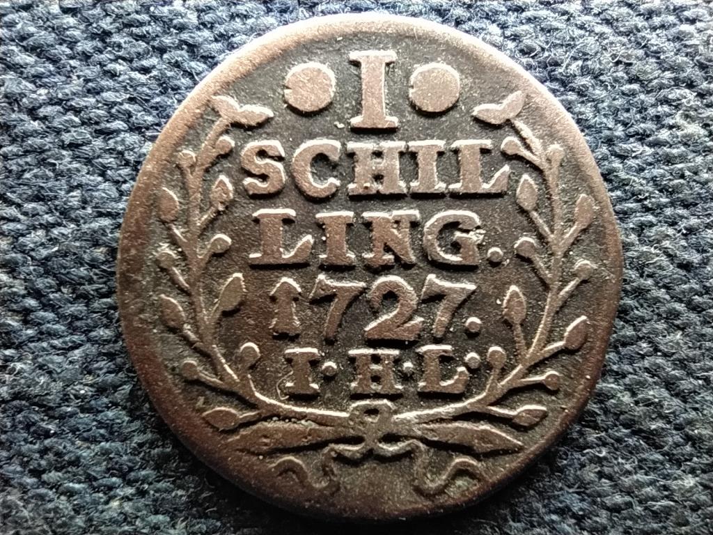 N&eacute;met &Aacute;llamok Szabad Hanzav&aacute;ros Hamburg 1 Schilling