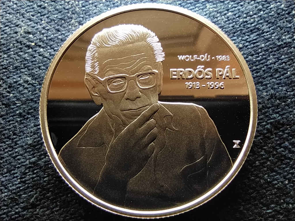 Magyarorsz&aacute;g Erdős P&aacute;l .925 ez&uuml;st 7500 Forint