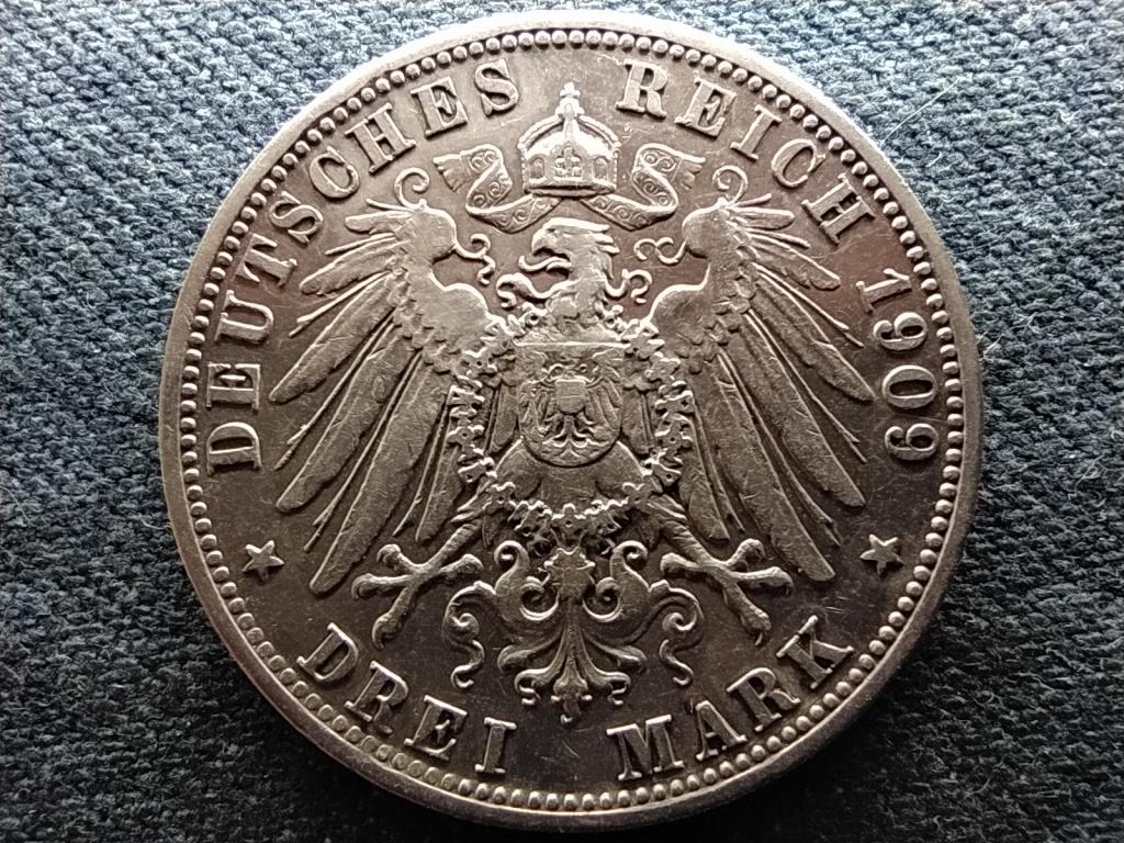 N&eacute;met &Aacute;llamok Bajororsz&aacute;g Ott&oacute; (1886-1913) .900 ez&uuml;st 3 M&aacute;rka