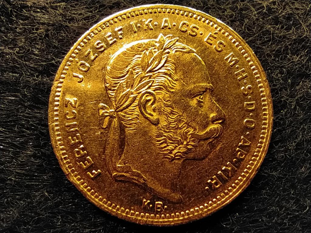 Magyarorsz&aacute;g I. Ferenc J&oacute;zsef (1848-1916) .900 arany 20 frank 8 Forint 6,45g