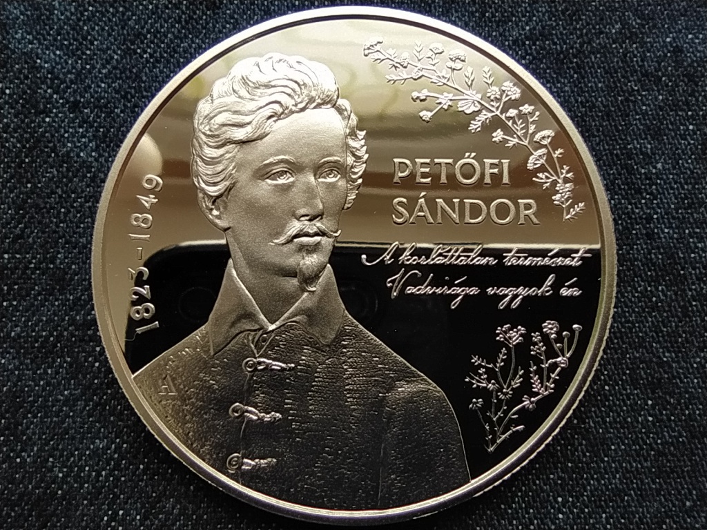 Petőfi S&aacute;ndor &eacute;s a szabads&aacute;gharc .925 ez&uuml;st 30000 Forint