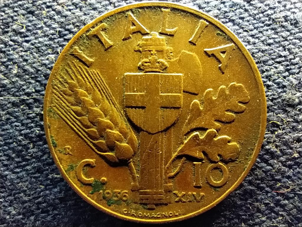 Olaszorsz&aacute;g III. Viktor Em&aacute;nuel (1900-1946) 10 Centesimi