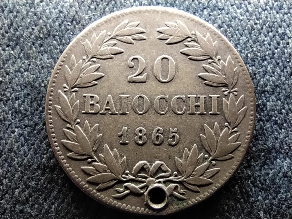 Vatik&aacute;n IX. Piusz (1846-1878) .800 ez&uuml;st 20 baiocchi