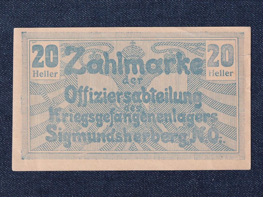 Ausztria 20 Heller sz&uuml;ks&eacute;gp&eacute;nz